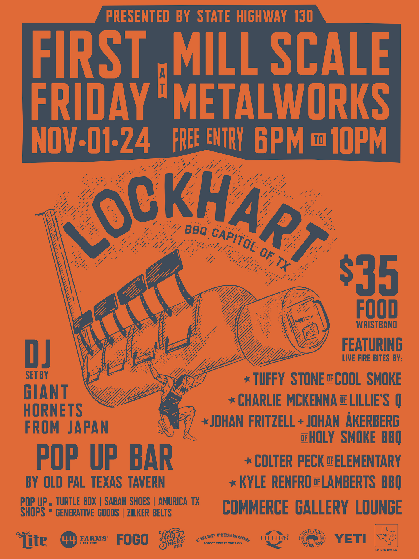Lockhart First Friday at Mill Scale Metalworks | 11/1/24
