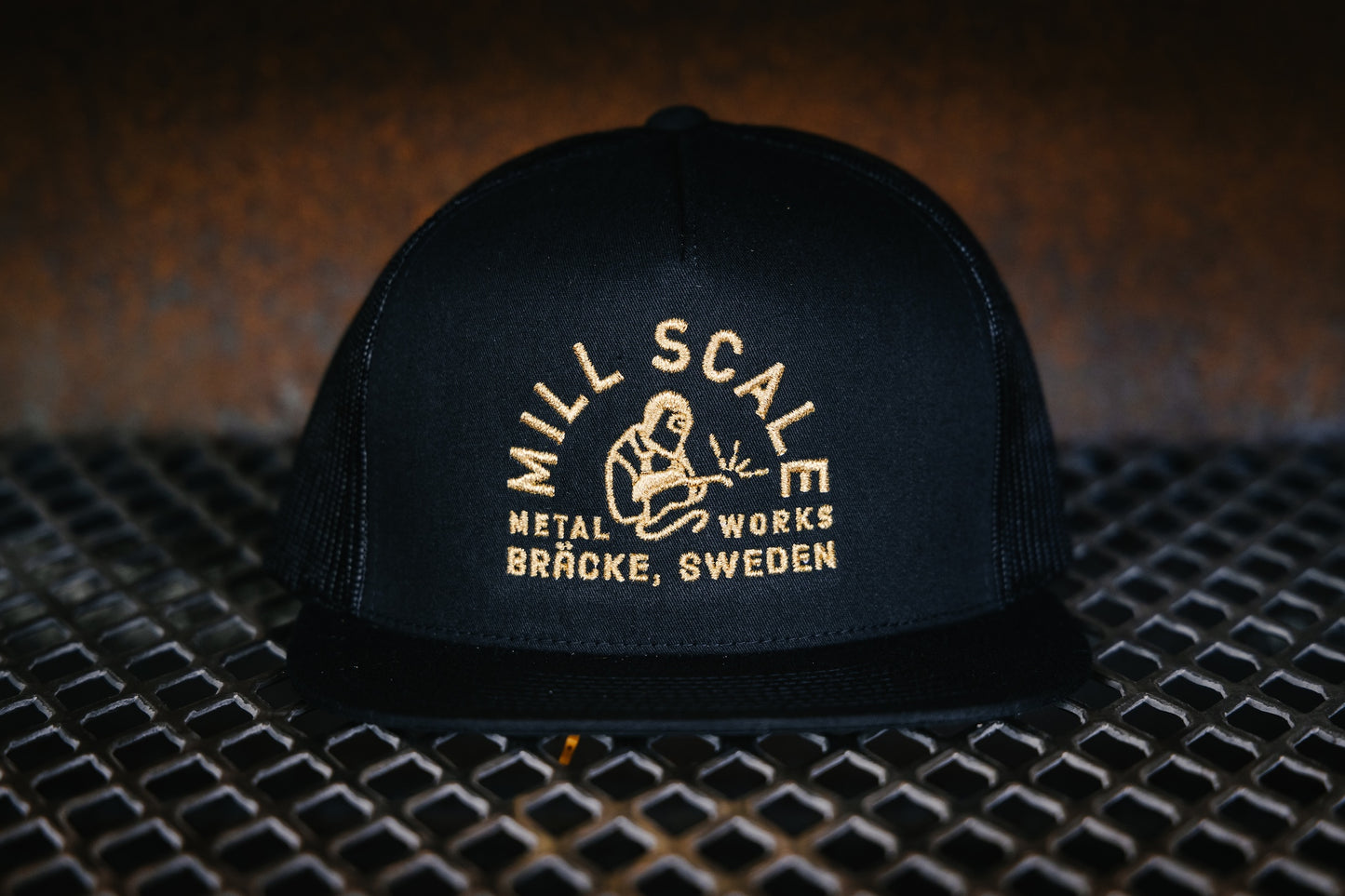 Black Sweden Trucker Hat