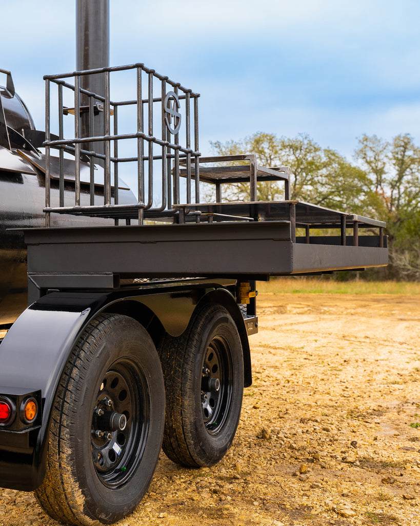 529-Gallon Smoker | Mill Scale Offset Smoker Trailer for Sale