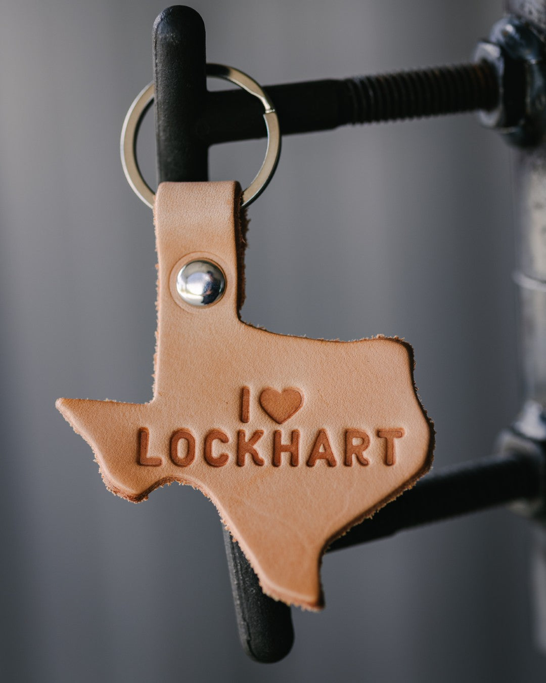 Leather Texas Keychain