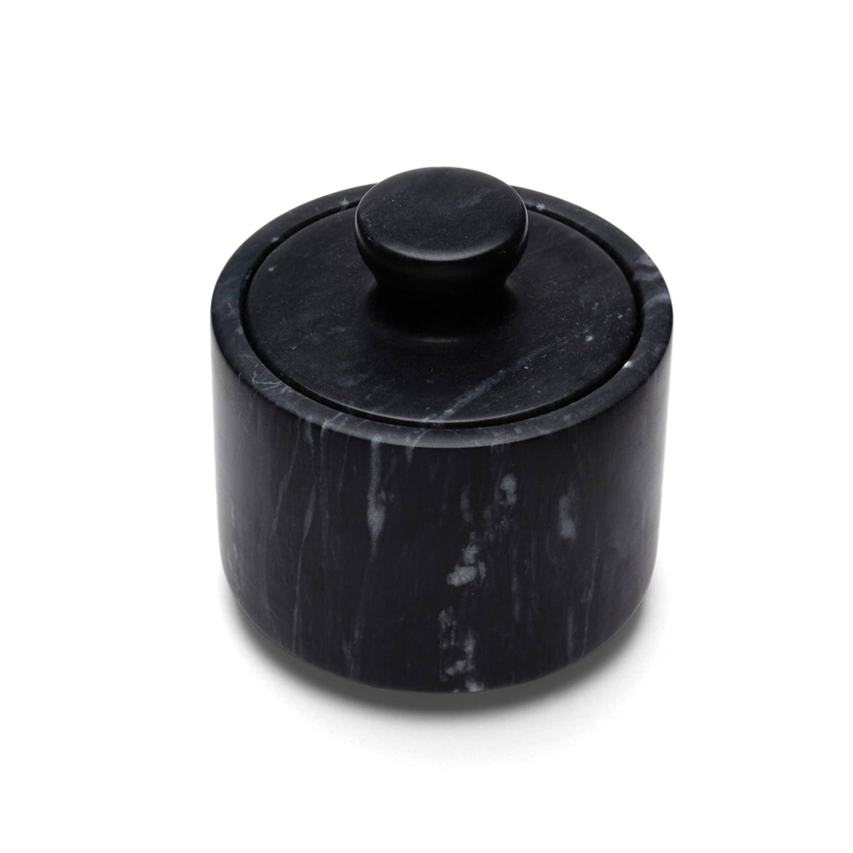 Fox Run Marble Salt Cellar, Black, 3" x 3" x 3"