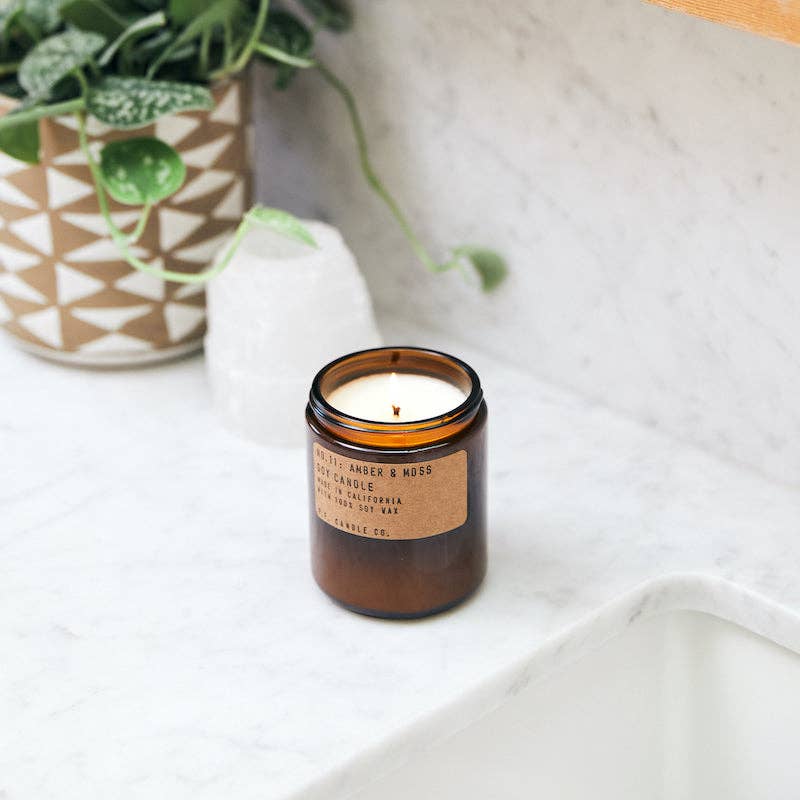 Mill Scale Amber & Moss Soy Candle
