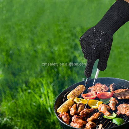 BBQ Grill Gloves Cut & 932°F Heat Resistant Gloves