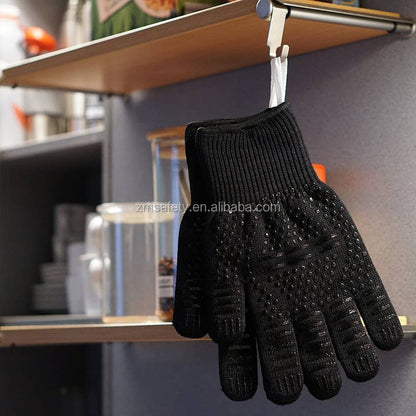 BBQ Grill Gloves Cut & 932°F Heat Resistant Gloves