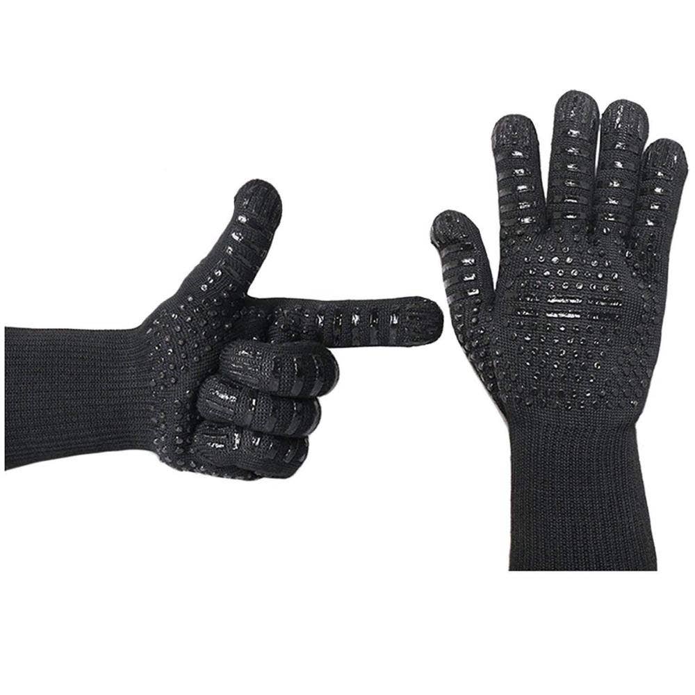 BBQ Grill Gloves Cut & 932°F Heat Resistant Gloves