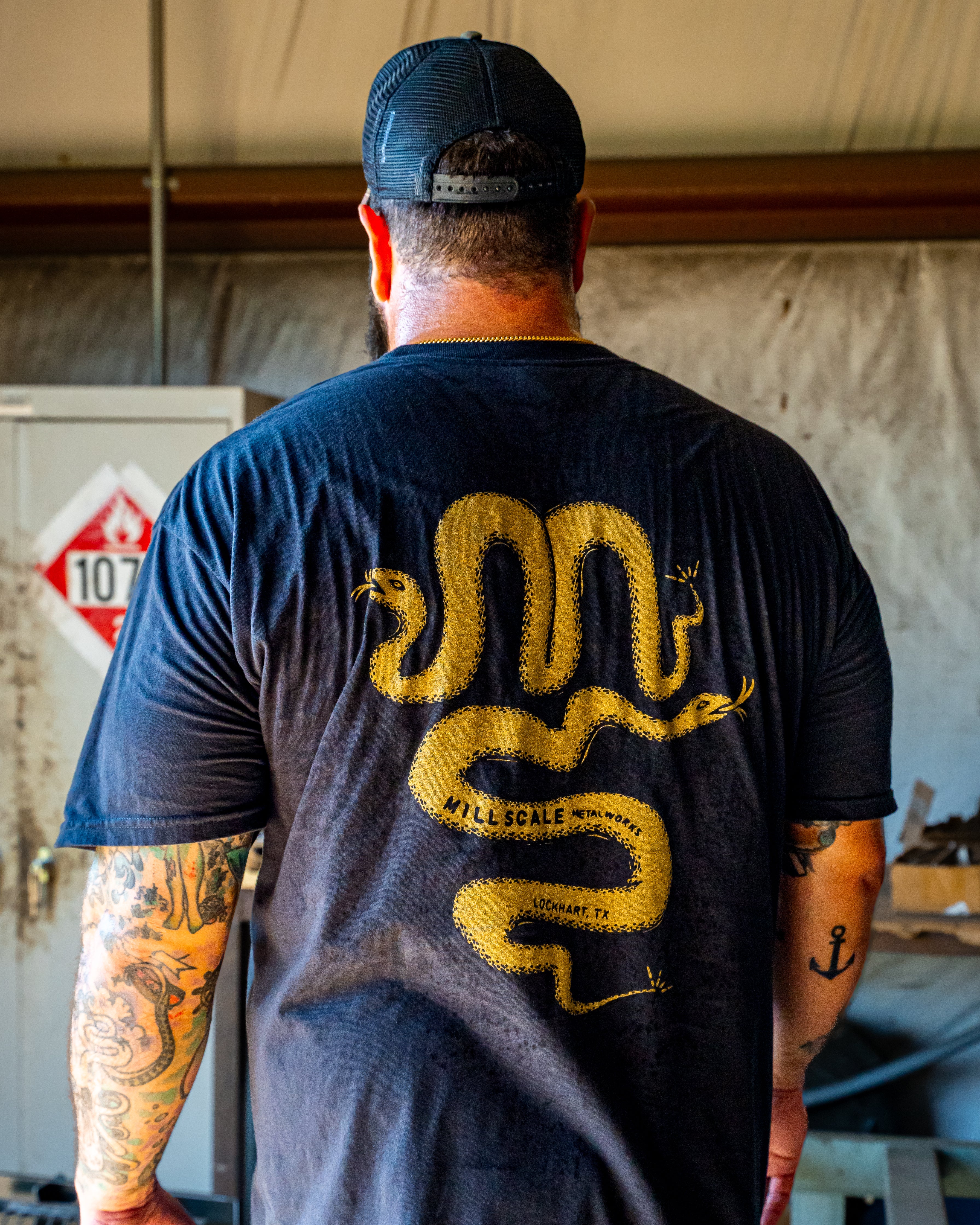 Black Snake T-Shirt – Mill Scale Metalworks Black Snake T-Shirt – Mill Scale Metalworks