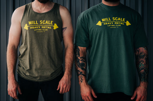 Mill Scale Heavy Metal Lifting Club Tee and Tank