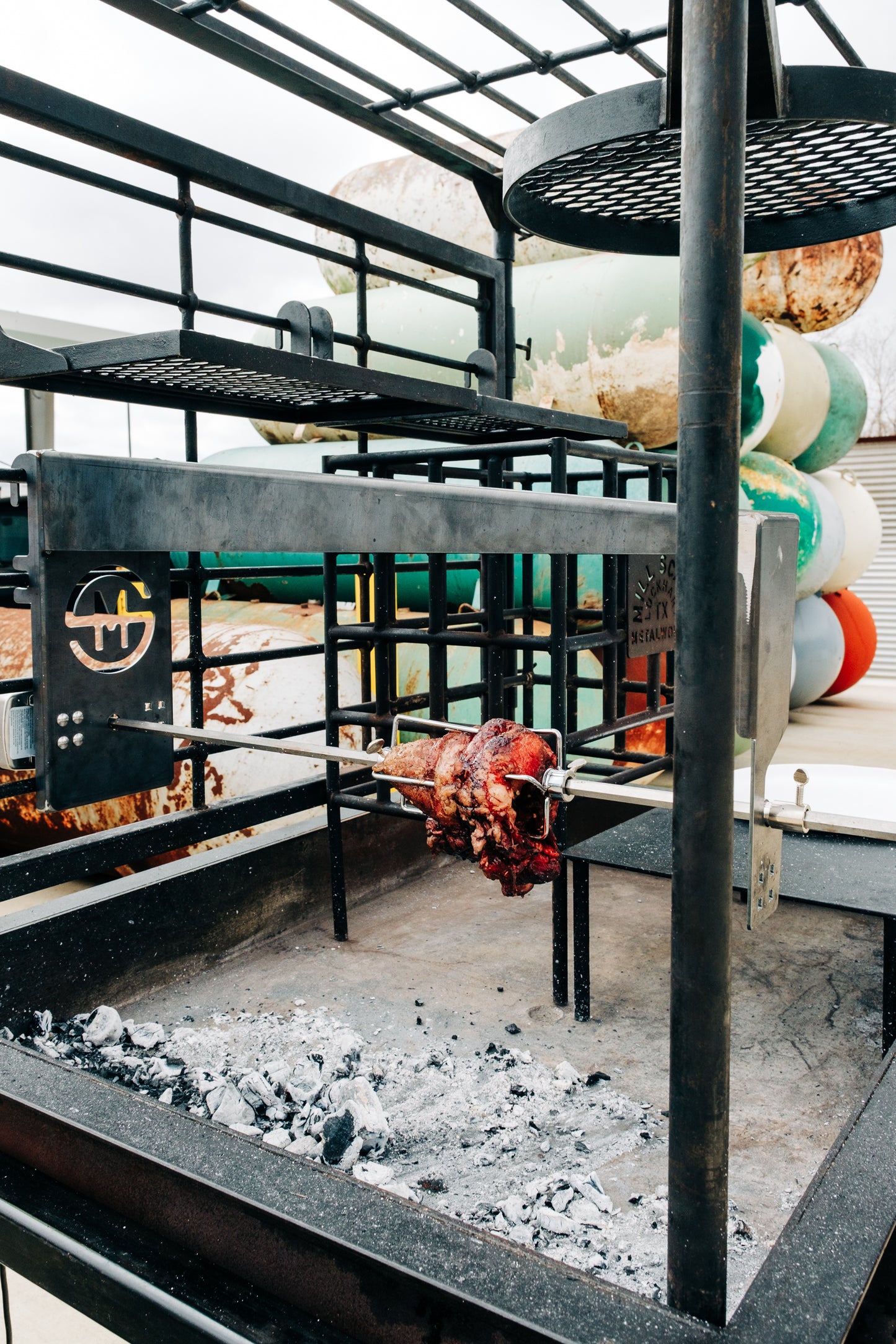 Fire Table Rotisserie Attachment