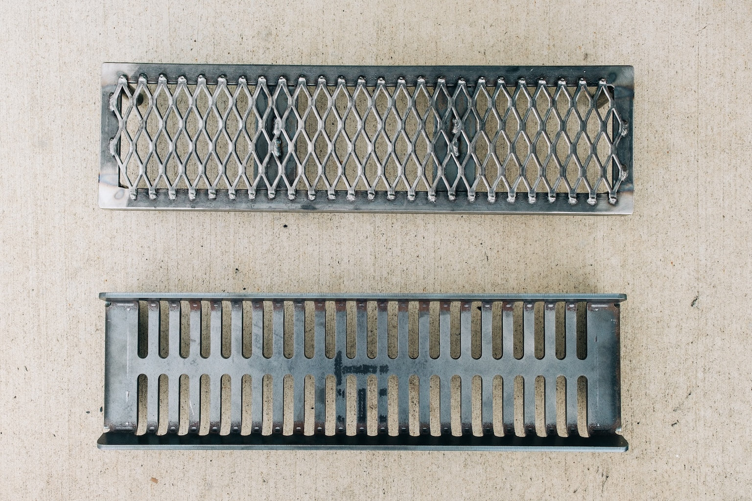 Standard Coal Grate (top), Heavy Duty Coal Pan (bottom)