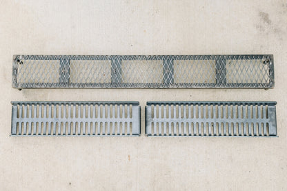 Standard Coal Grate (top), Heavy Duty Coal Pan (bottom)