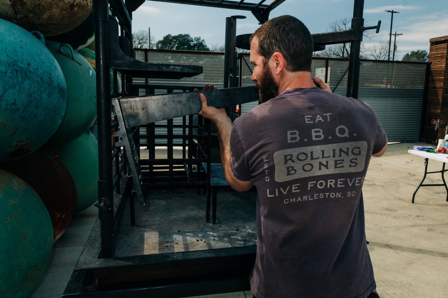 Fire Table Rotisserie Attachment