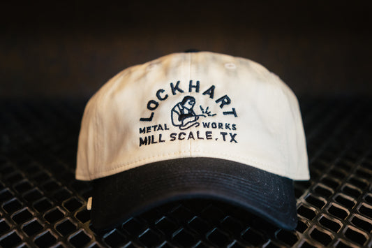 Cream and Black Dad Hat