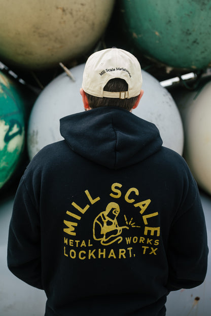 Cream and Black Dad Hat