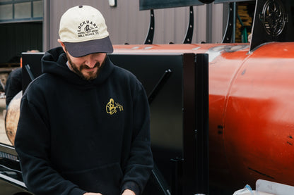 Cream and Black Dad Hat