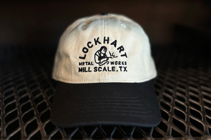 Cream and Black Dad Hat