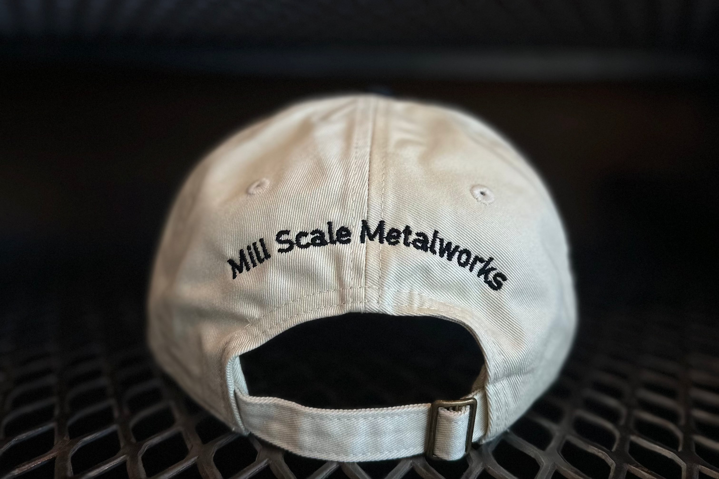 Cream and Black Dad Hat