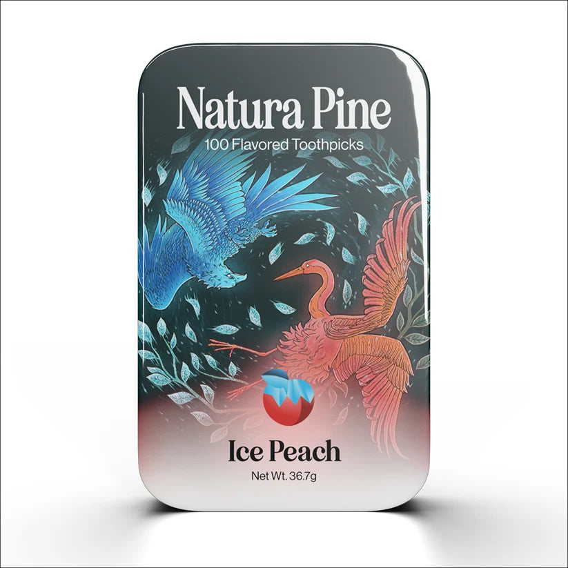 Ice Peach Natura Pine Toothpicks