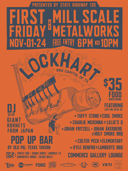 Lockhart First Friday at Mill Scale Metalworks | 11/1/24