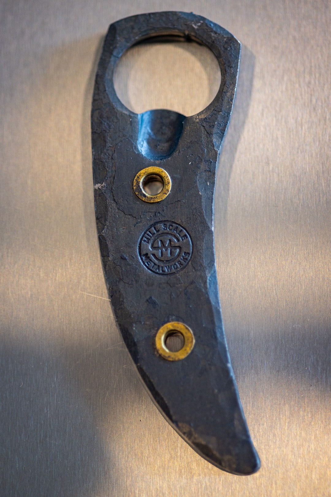 Church Key | Hand-forged Steel Bottle Opener | Mill Scale Metalworks