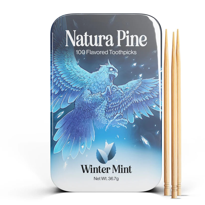 Winter Mint Natura Pine Toothpicks