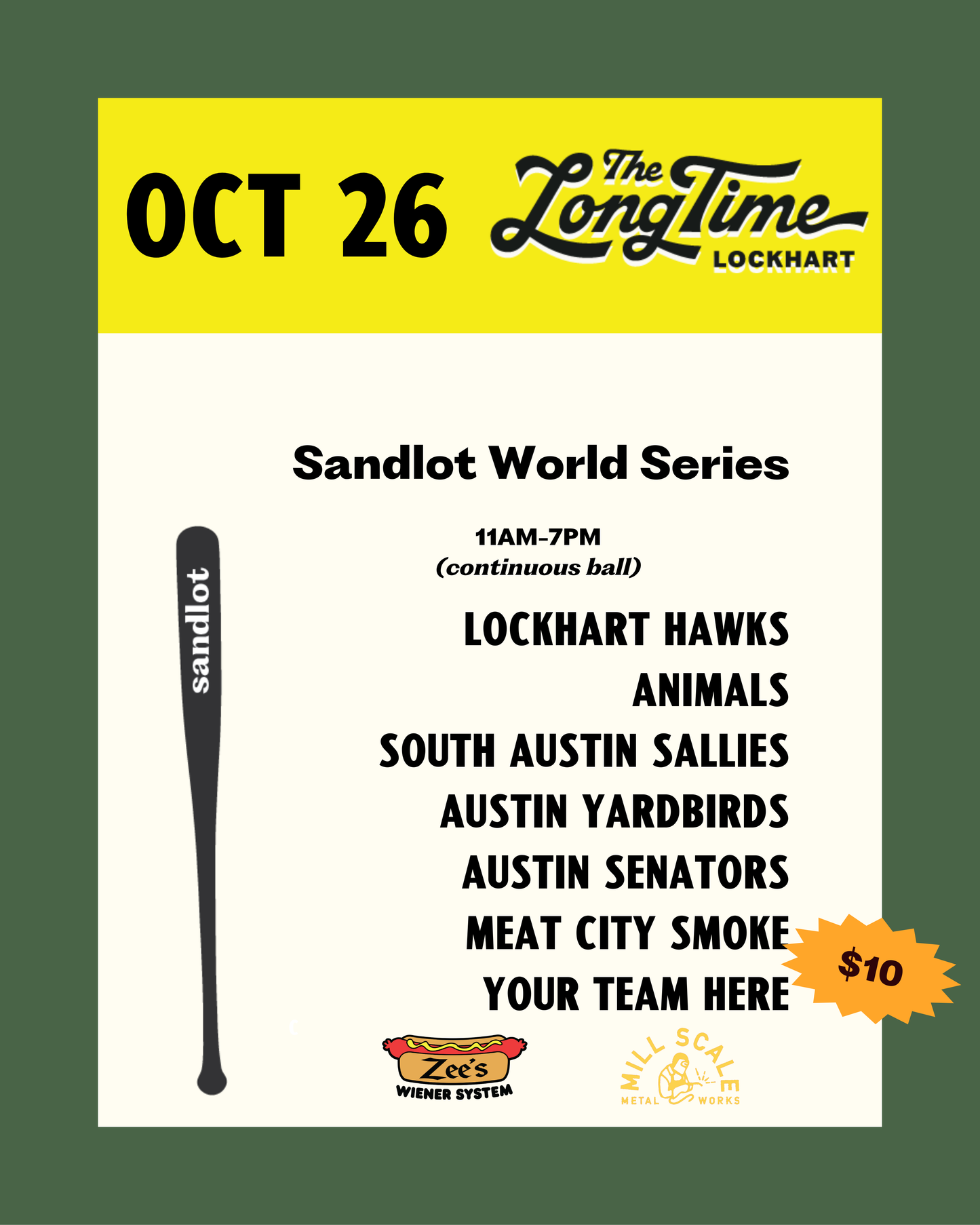 Sandlot World Series at The Long Time