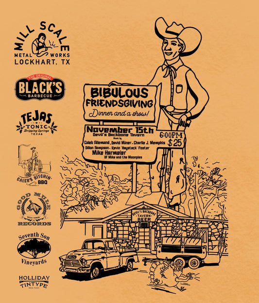 Hill Country Playboys Bibulous Friendsgiving - Dinner and a Show