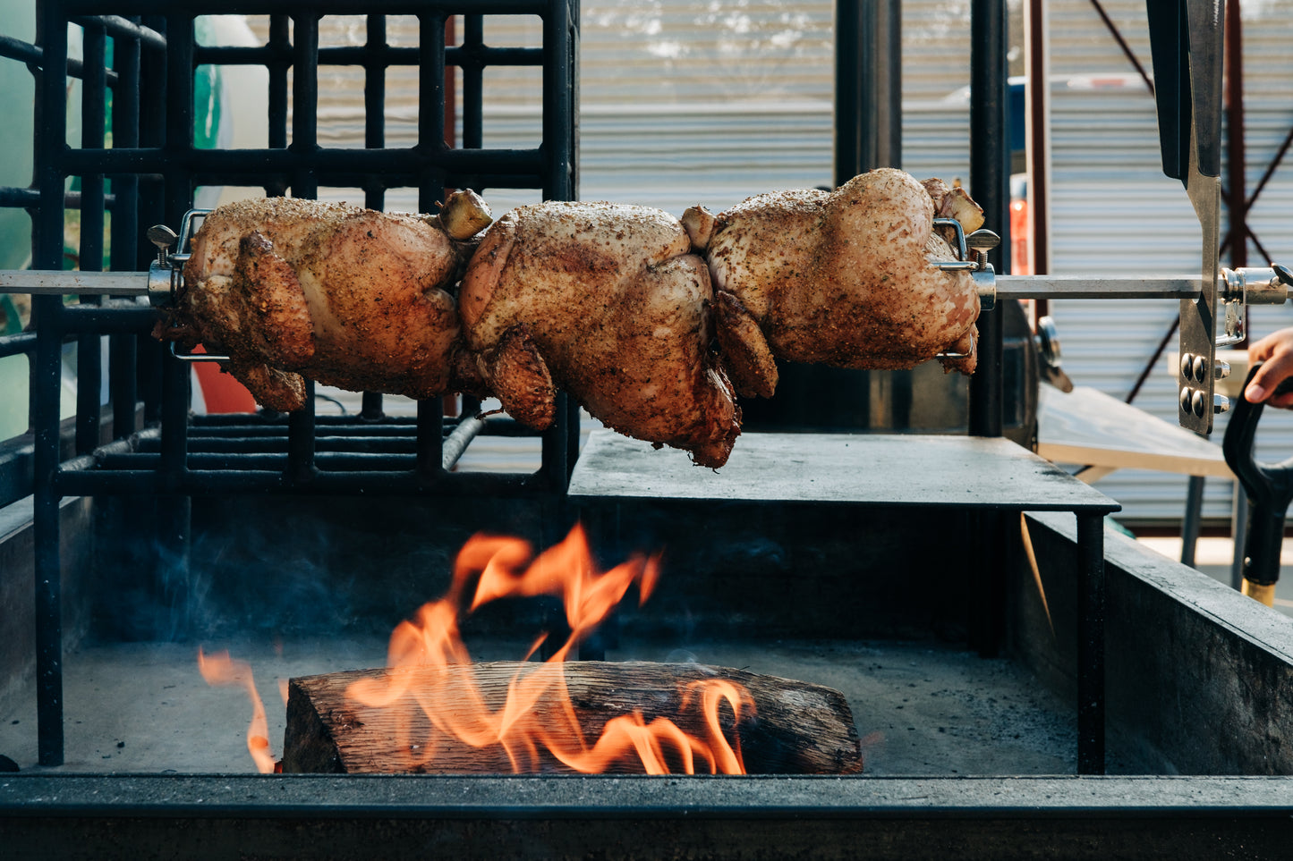 Fire Table Rotisserie Attachment
