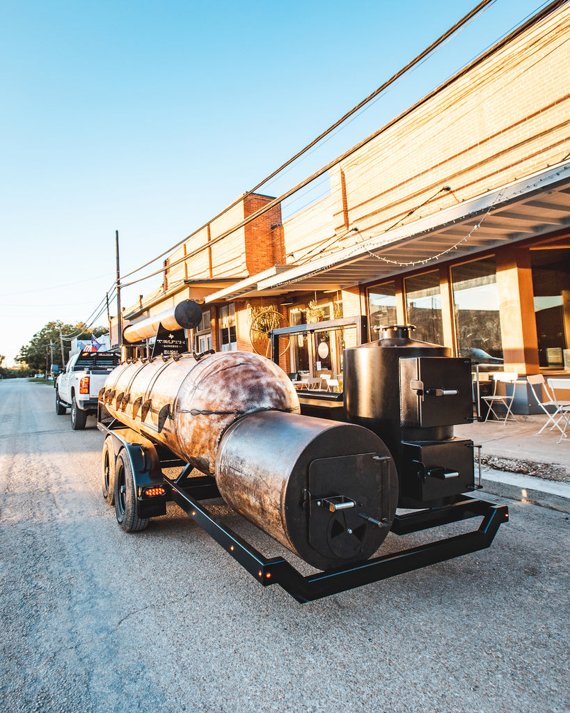 500-Gallon and 1000-Gallon Custom Offset Smoker Trailers for Sale