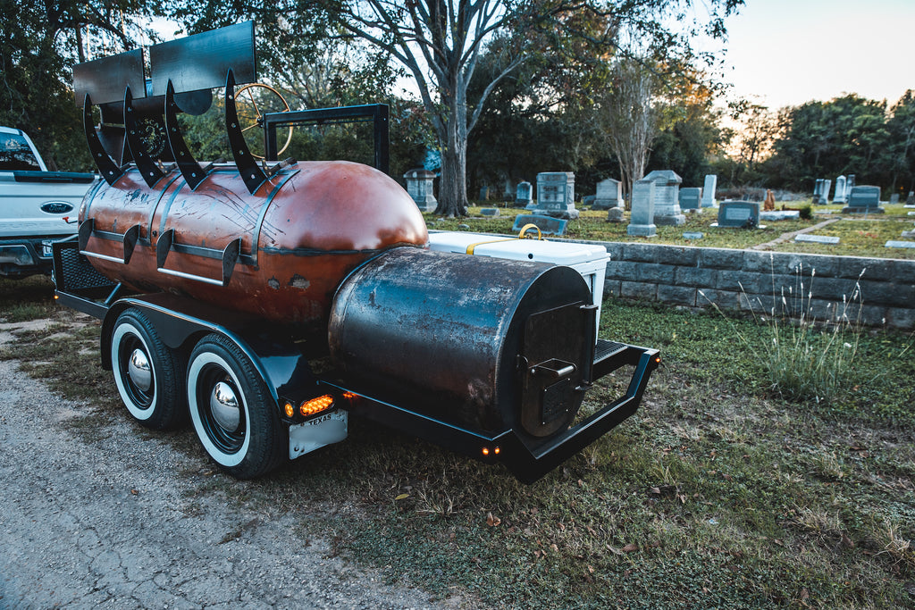 500Gallon and 1000Gallon Custom Offset Smoker Trailers for Sale
