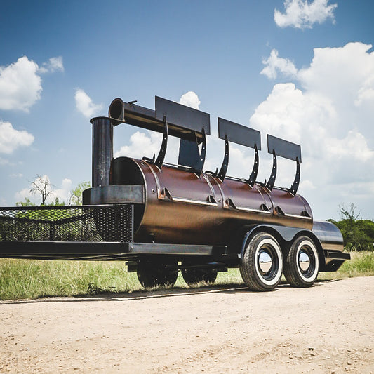 529-Gallon Smoker | Mill Scale Offset Smoker Trailer for Sale