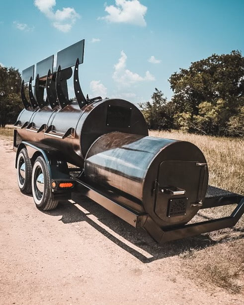 Meat Church Offset Trailer Smoker by Mill Scale walk around & tour