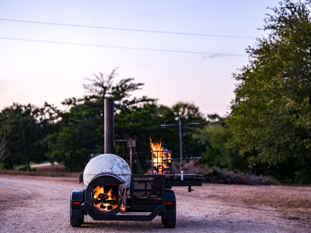 500-Gallon and 1000-Gallon Custom Offset Smoker Trailers for Sale