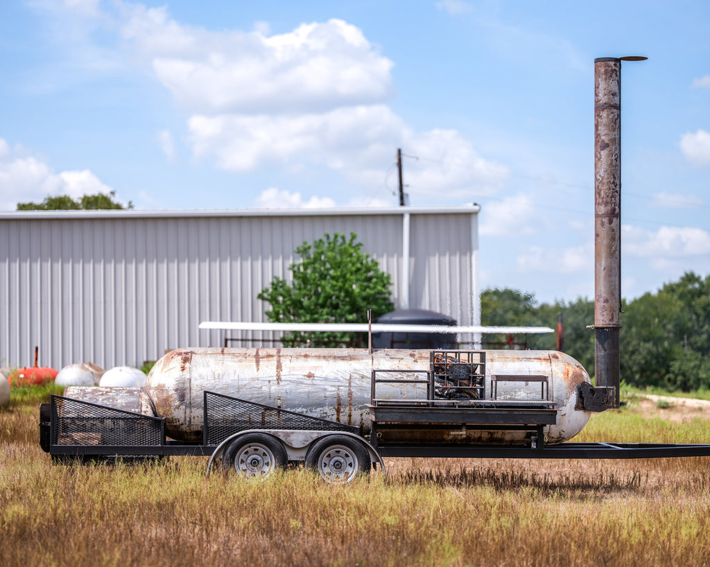 500-Gallon and 1000-Gallon Custom Offset Smoker Trailers for Sale