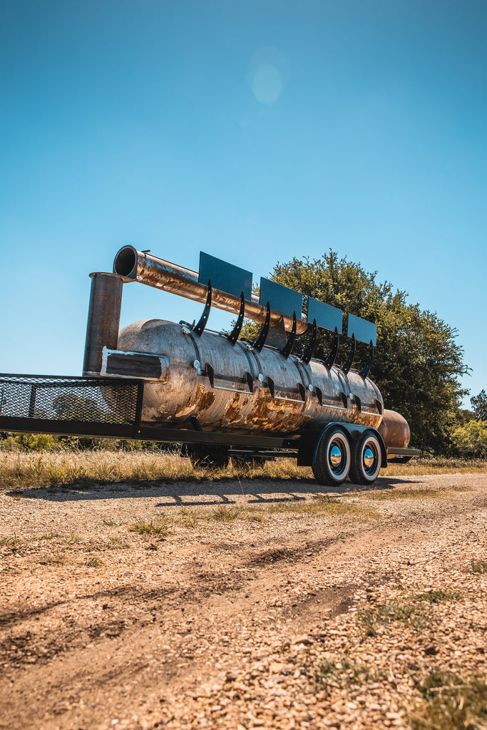 500-Gallon and 1000-Gallon Custom Offset Smoker Trailers for Sale