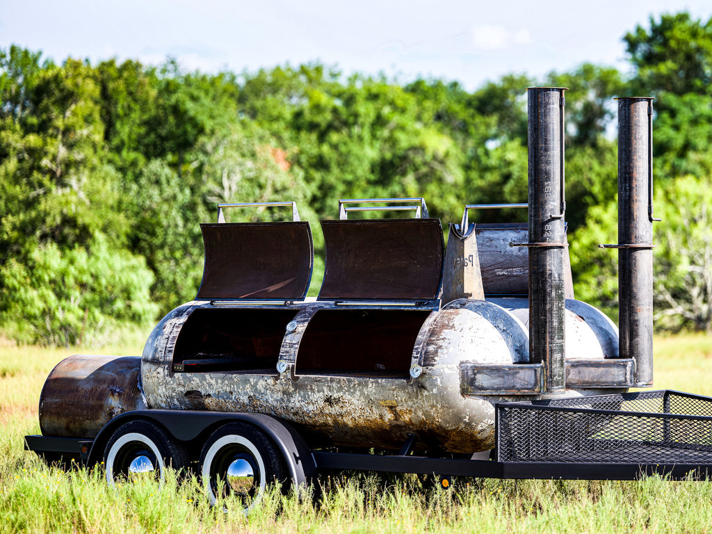 500Gallon and 1000Gallon Custom Offset Smoker Trailers for Sale